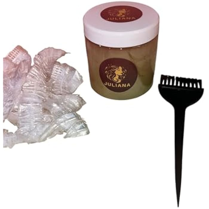 مجموعه العنايه بالشعر سدر فاخر للشعر و البشره مع فرشاة لوضع السدر و ٥ بونيه بلاستيك - Image 2